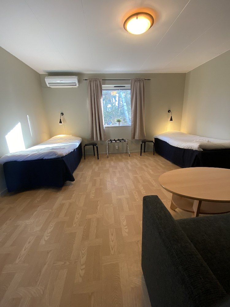 Trippelrum husdjur på Höllviksnäs två sängar