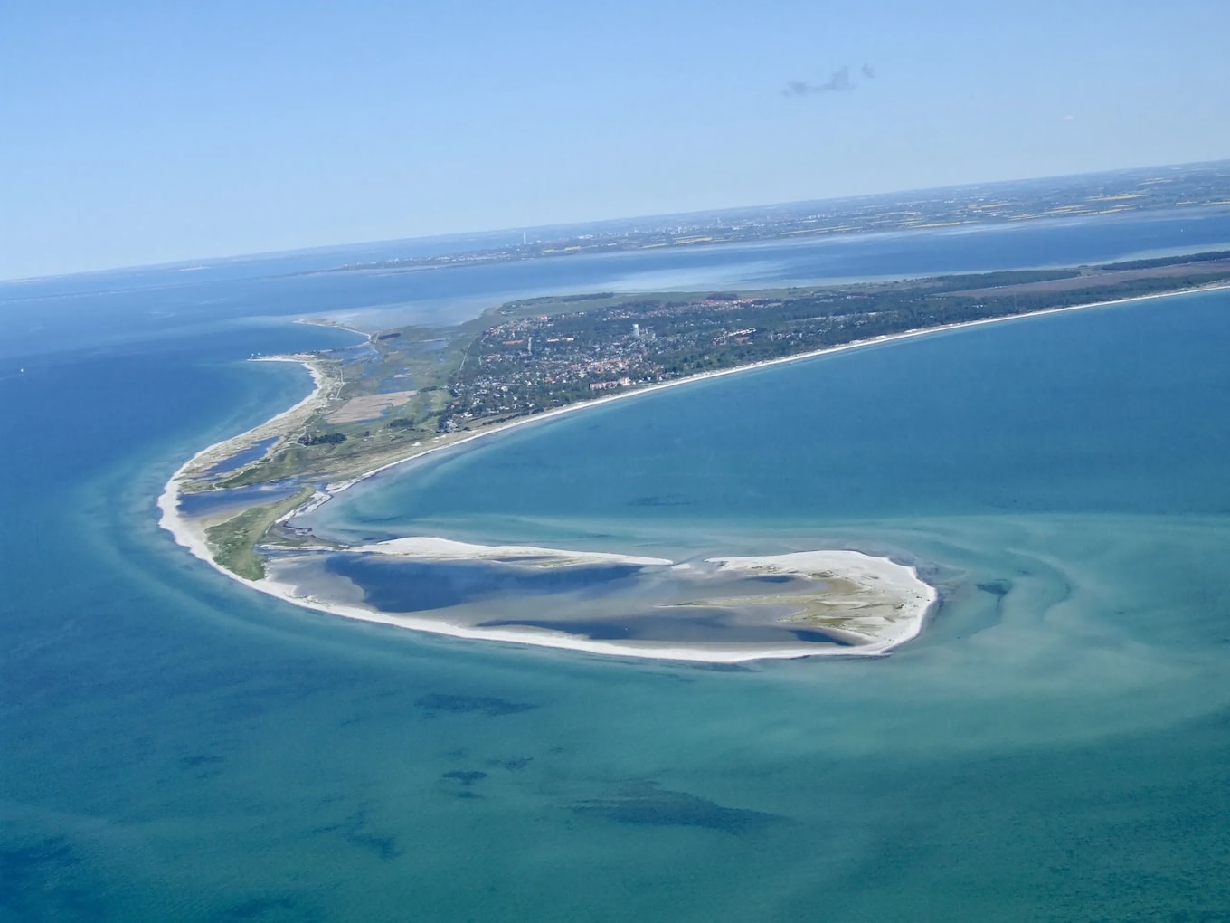 Vy över Falsterbonäset och havet nära Höllviksnäs i Höllviken
